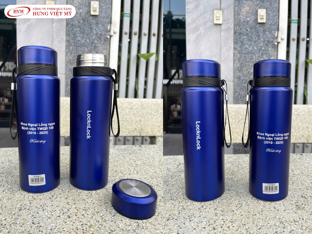 Bình giữ nhiệt Lock&Lock chính hãng in logo thương hiệu cao cấp sang trọng.