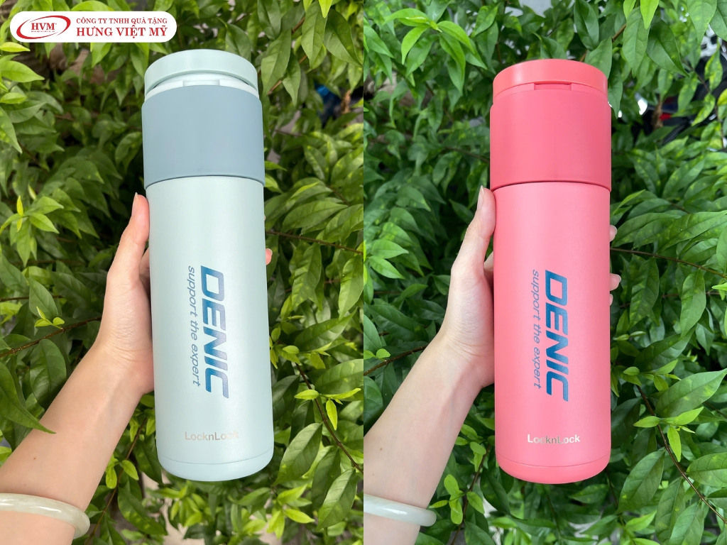 Mẫu bình giữ nhiệt Lock&Lock in logo thương hiệu làm quà tặng cao cấp
